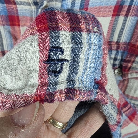 Stetson medium flannel button down with lining - Picture 8 of 11